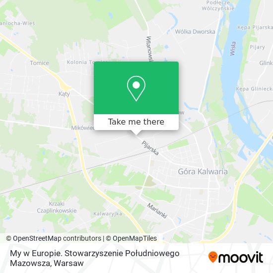 My w Europie. Stowarzyszenie Południowego Mazowsza map