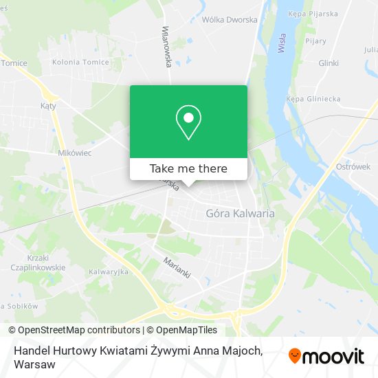 Handel Hurtowy Kwiatami Żywymi Anna Majoch map