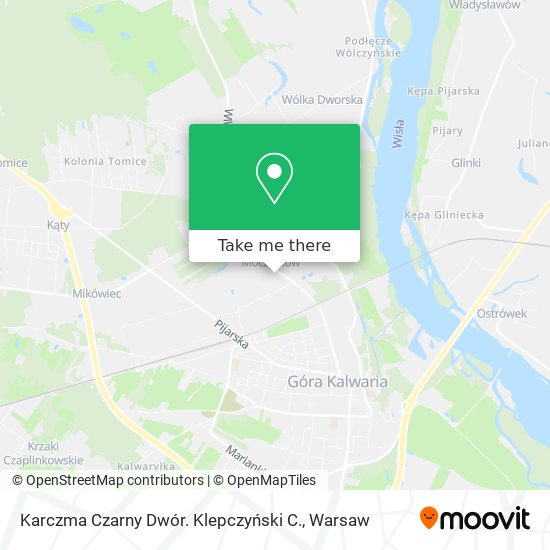 Karczma Czarny Dwór. Klepczyński C. map