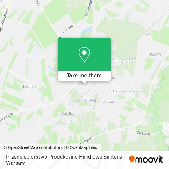 Przedsiębiorstwo Produkcyjno Handlowe Santana map