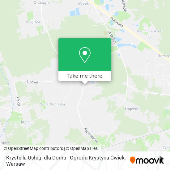 Krystella Usługi dla Domu i Ogrodu Krystyna Ćwiek map