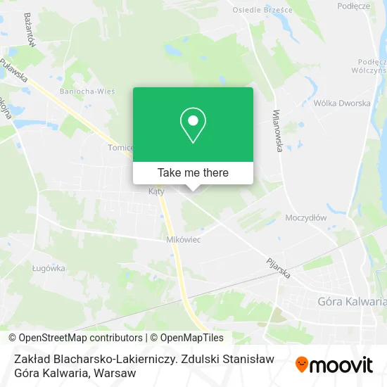 Карта Zakład Blacharsko-Lakierniczy. Zdulski Stanisław Góra Kalwaria
