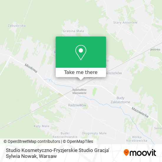 Studio Kosmetyczno-Fryzjerskie Studio Gracja' Sylwia Nowak map