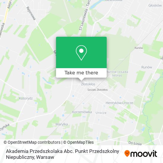 Akademia Przedszkolaka Abc. Punkt Przedszkolny Niepubliczny map