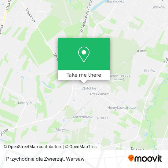 Przychodnia dla Zwierząt map