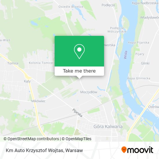 Km Auto Krzysztof Wojtas map