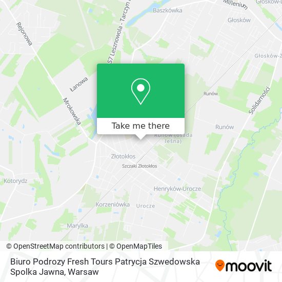 Biuro Podrozy Fresh Tours Patrycja Szwedowska Spolka Jawna map