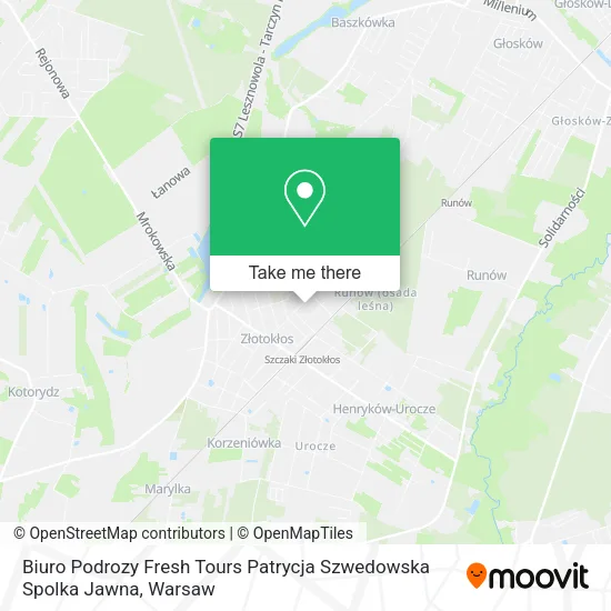 Biuro Podrozy Fresh Tours Patrycja Szwedowska Spolka Jawna map