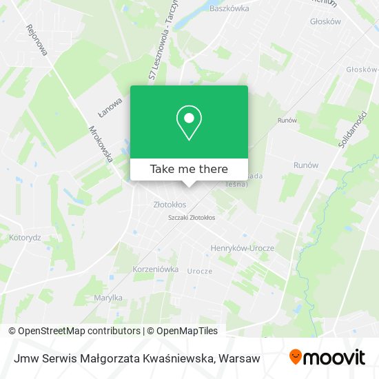 Jmw Serwis Małgorzata Kwaśniewska map