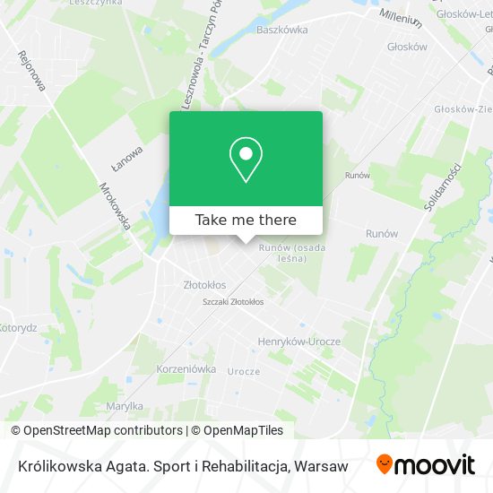 Królikowska Agata. Sport i Rehabilitacja map