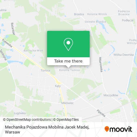 Карта Mechanika Pojazdowa Mobilna Jacek Madej