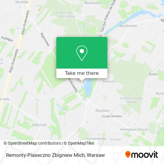 Remonty-Piaseczno Zbigniew Mich map