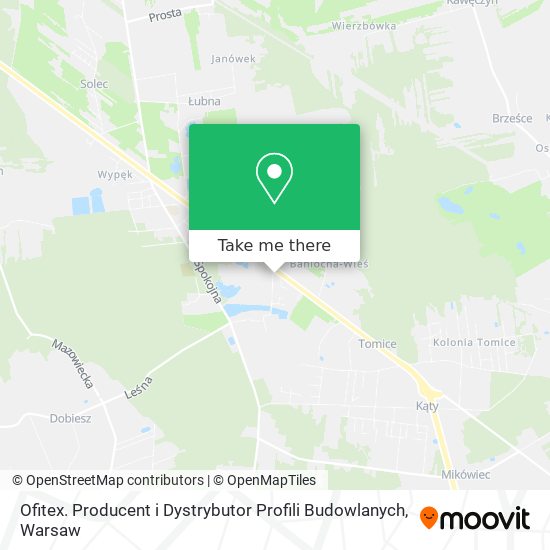 Ofitex. Producent i Dystrybutor Profili Budowlanych map