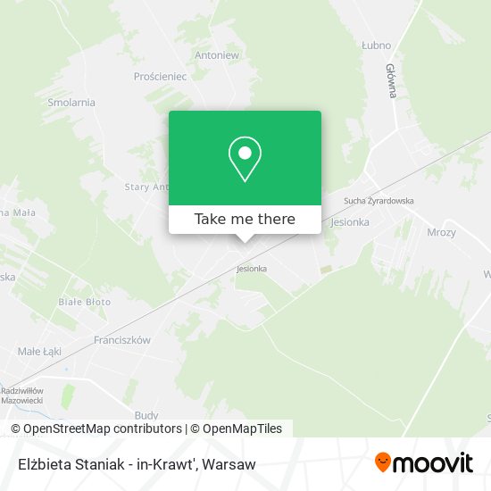 Elżbieta Staniak - in-Krawt' map