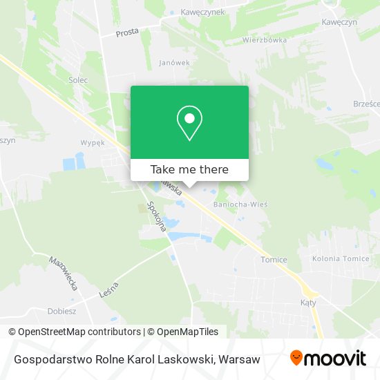 Gospodarstwo Rolne Karol Laskowski map