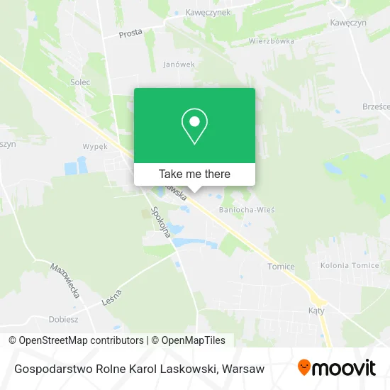 Карта Gospodarstwo Rolne Karol Laskowski