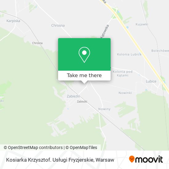 Kosiarka Krzysztof. Usługi Fryzjerskie map