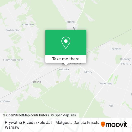 Prywatne Przedszkole Jaś i Małgosia Danuta Frisch map