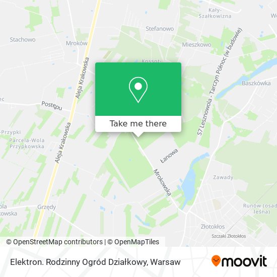 Elektron. Rodzinny Ogród Działkowy map