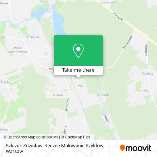 Szlązak Zdzisław. Ręczne Malowanie Szyldów map