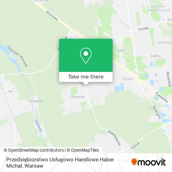 Przedsiębiorstwo Usługowo Handlowe Haber Michał map