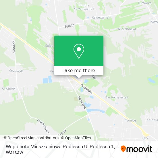 Wspólnota Mieszkaniowa Podleśna Ul Podleśna 1 map