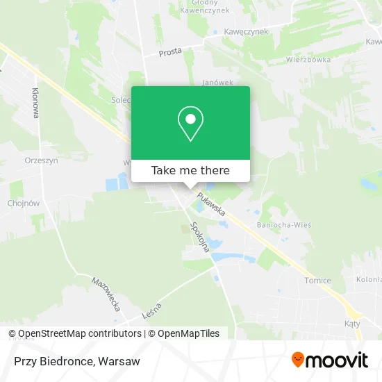 Карта Przy Biedronce