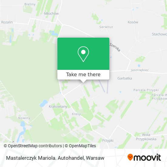 Mastalerczyk Mariola. Autohandel map