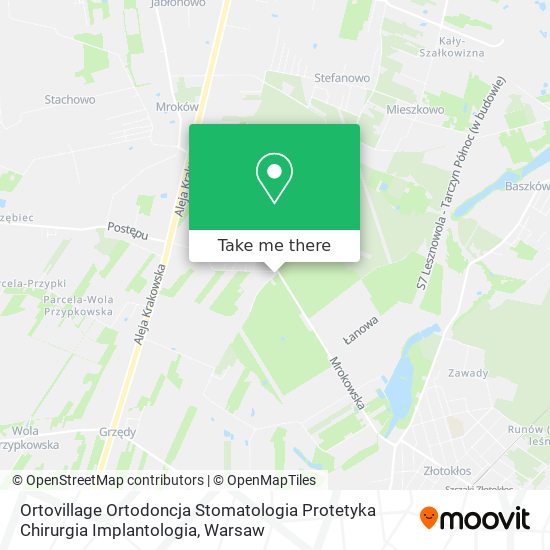 Ortovillage Ortodoncja Stomatologia Protetyka Chirurgia Implantologia map