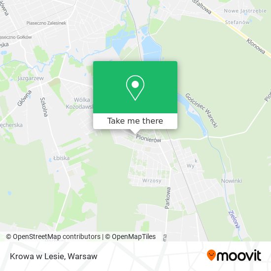 Krowa w Lesie map