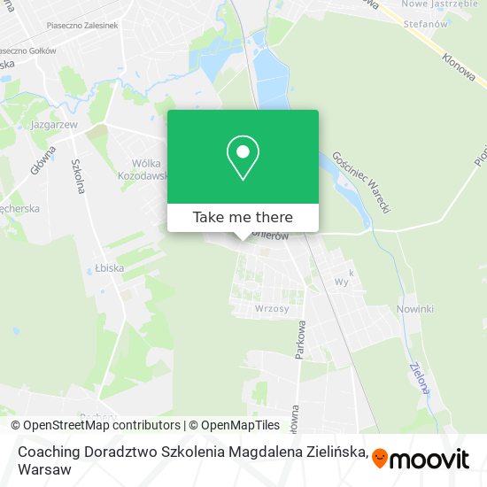 Coaching Doradztwo Szkolenia Magdalena Zielińska map