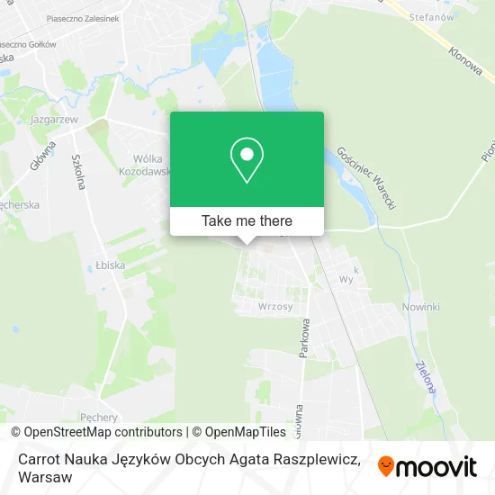 Carrot Nauka Języków Obcych Agata Raszplewicz map