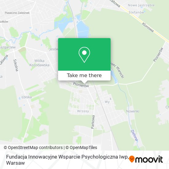 Карта Fundacja Innowacyjne Wsparcie Psychologiczna Iwp