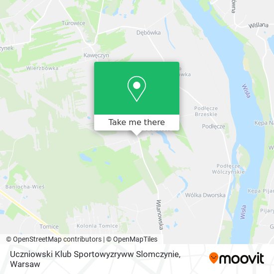 Карта Uczniowski Klub Sportowyzryww Slomczynie