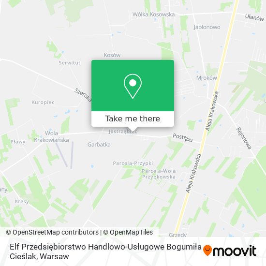 Elf Przedsiębiorstwo Handlowo-Usługowe Bogumiła Cieślak map