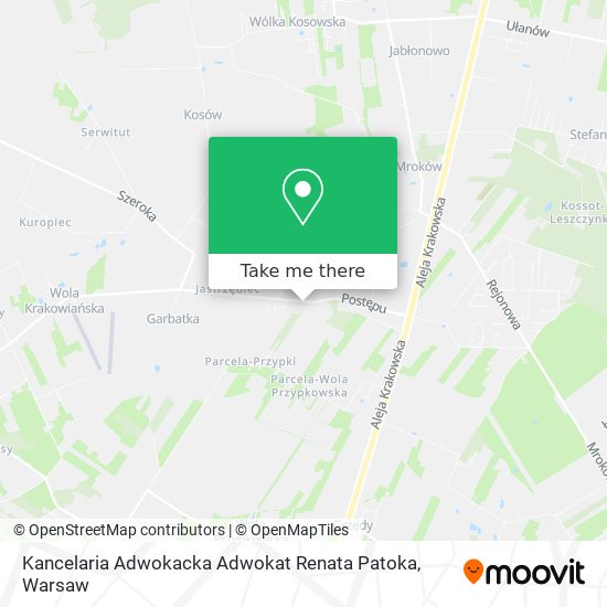 Карта Kancelaria Adwokacka Adwokat Renata Patoka