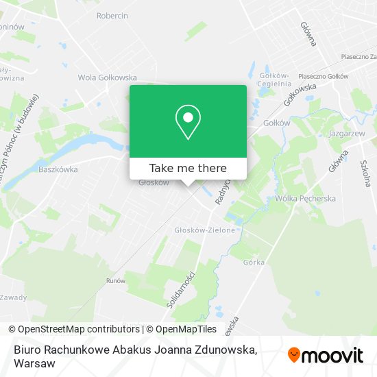 Biuro Rachunkowe Abakus Joanna Zdunowska map