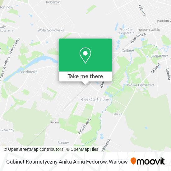 Gabinet Kosmetyczny Anika Anna Fedorow map