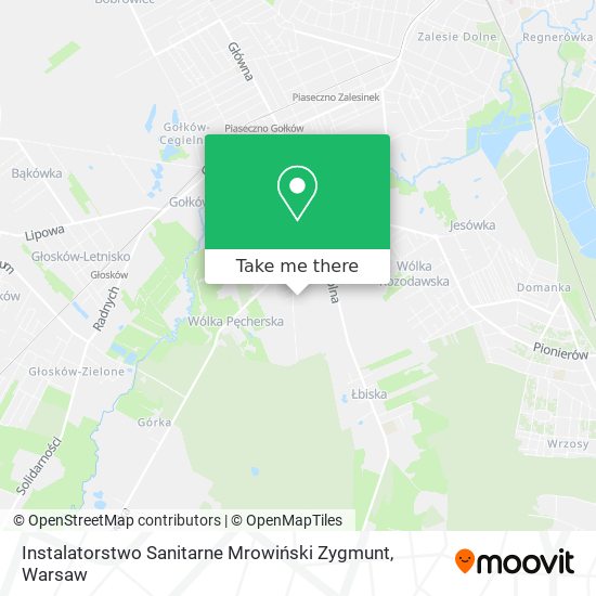 Instalatorstwo Sanitarne Mrowiński Zygmunt map