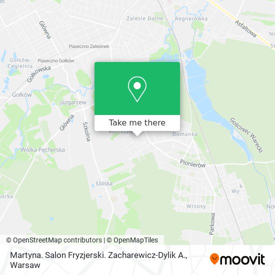 Martyna. Salon Fryzjerski. Zacharewicz-Dylik A. map