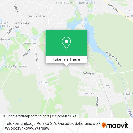 Telekomunikacja Polska S.A. Ośrodek Szkoleniowo - Wypoczynkowy map