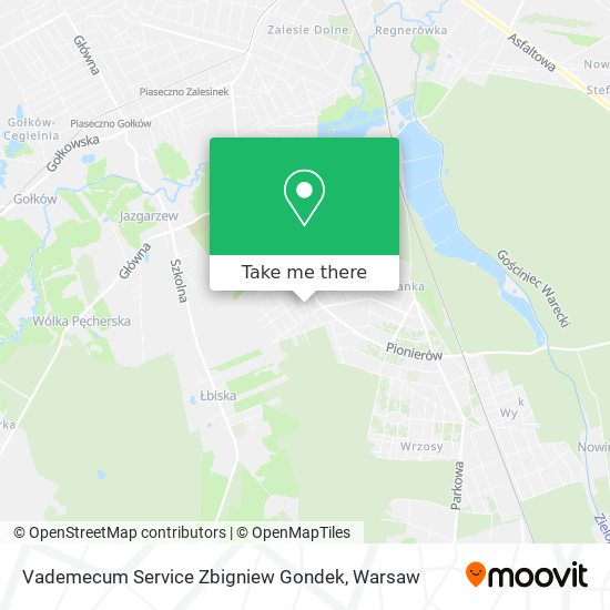 Vademecum Service Zbigniew Gondek map