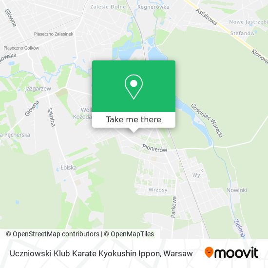 Uczniowski Klub Karate Kyokushin Ippon map