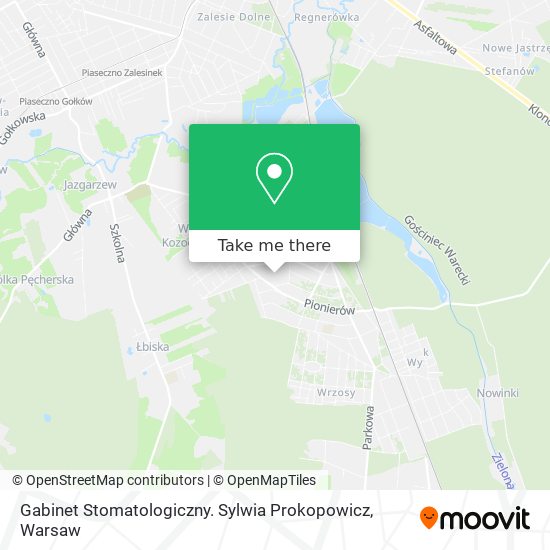 Gabinet Stomatologiczny. Sylwia Prokopowicz map