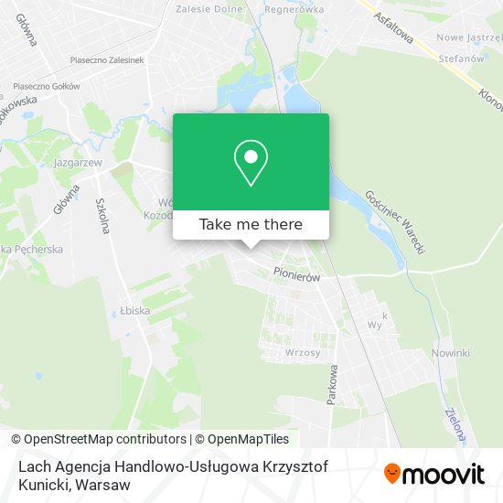 Lach Agencja Handlowo-Usługowa Krzysztof Kunicki map