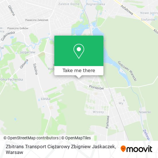 Zbitrans Transport Ciężarowy Zbigniew Jaśkaczek map