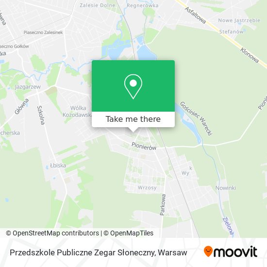 Przedszkole Publiczne Zegar Słoneczny map