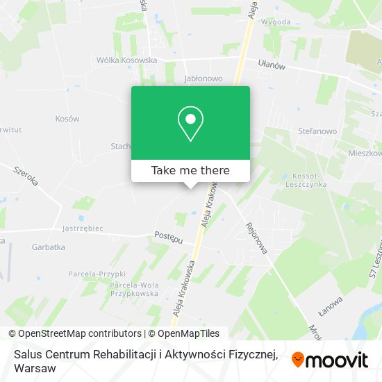 Salus Centrum Rehabilitacji i Aktywności Fizycznej map