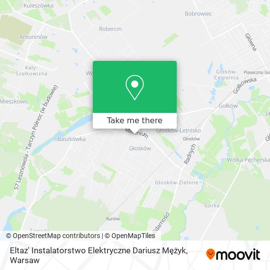 Eltaz' Instalatorstwo Elektryczne Dariusz Mężyk map