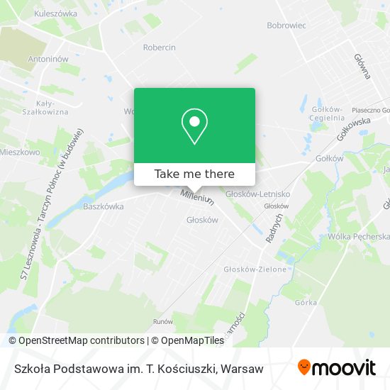 Szkoła Podstawowa im. T. Kościuszki map